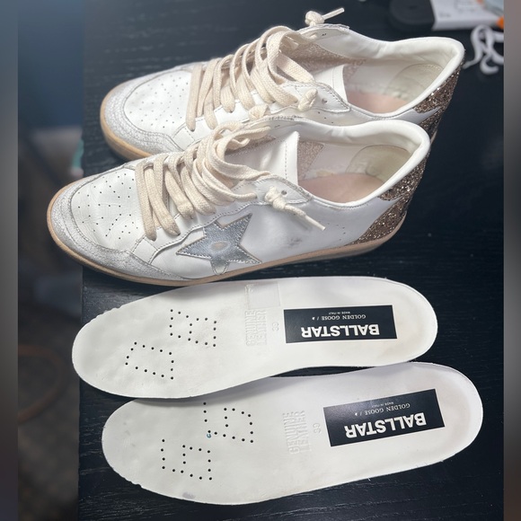 Golden Goose Ballstar Mixed Leather Low-Top Sneakers. Size 39 - Picture 11 of 12